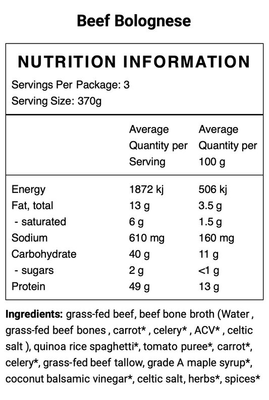 Beef Bolognese Spaghetti