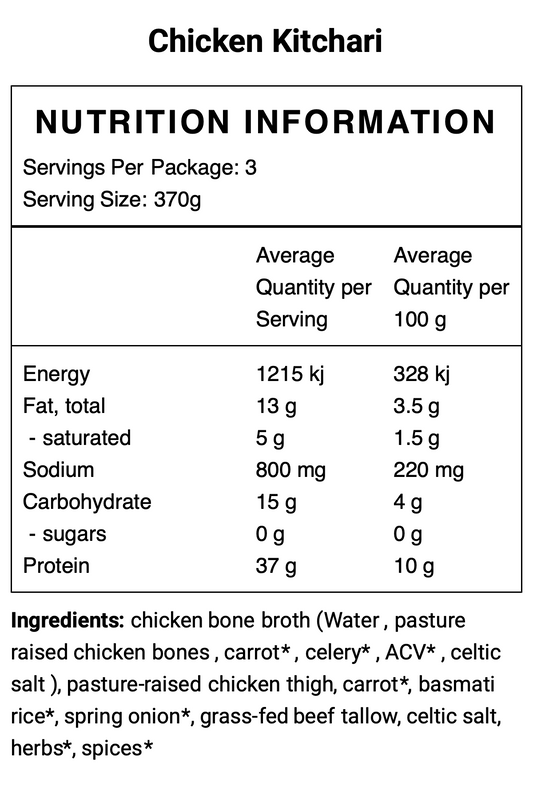 No Bean Chicken Kitchari
